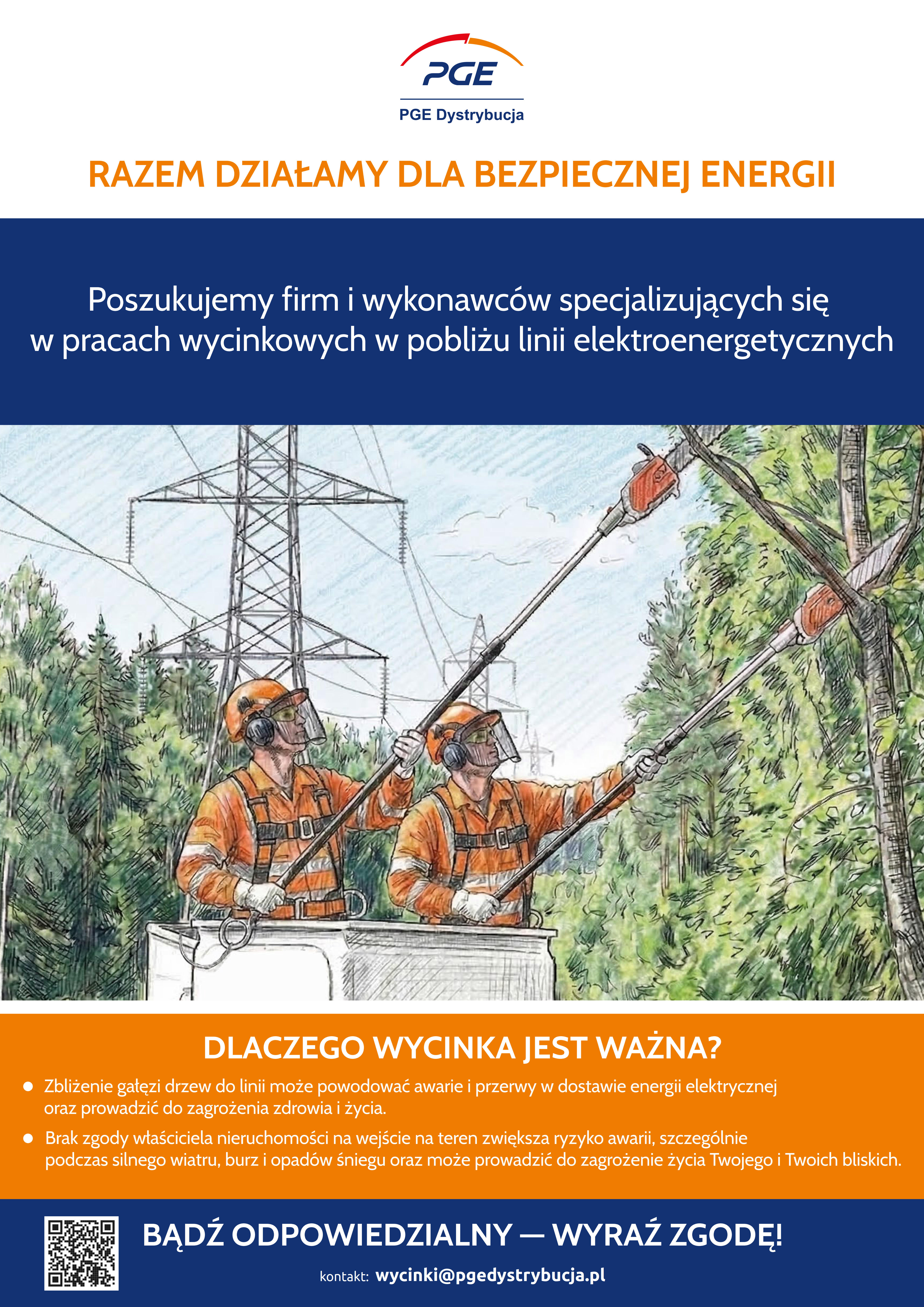 PGE Dystrybucja Plakat Wycinka 1