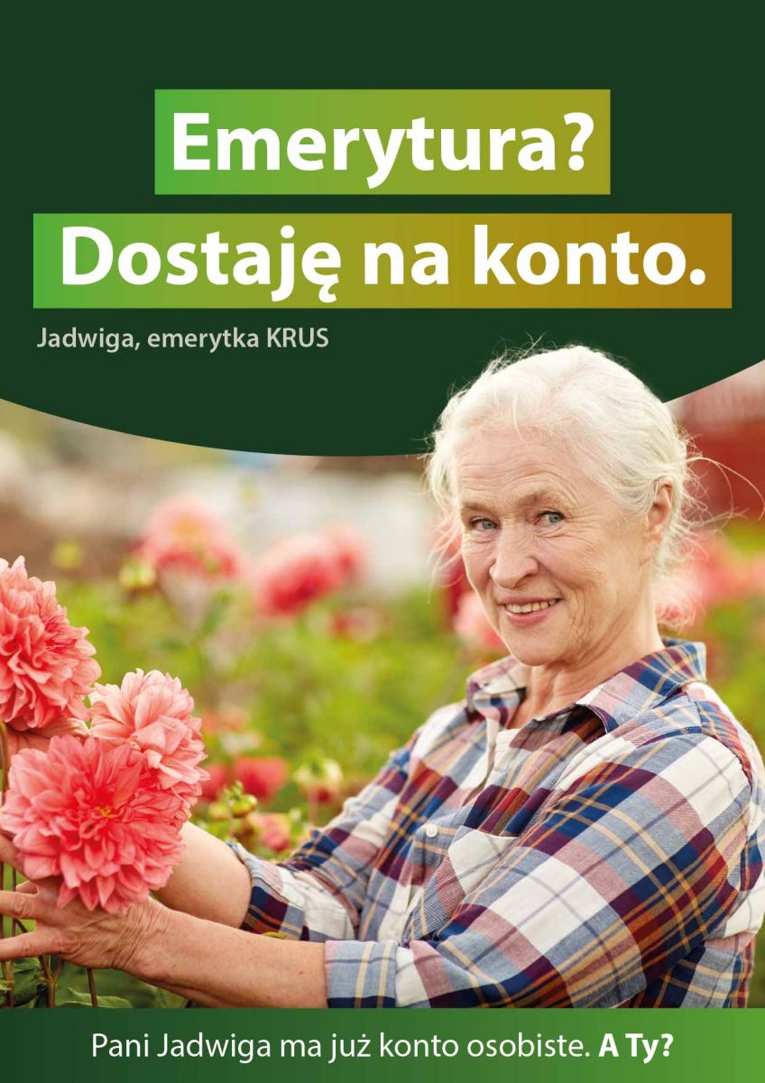 Załóż konto w banku i odbieraj pieniądze z KRUS prosto na swój rachunek.