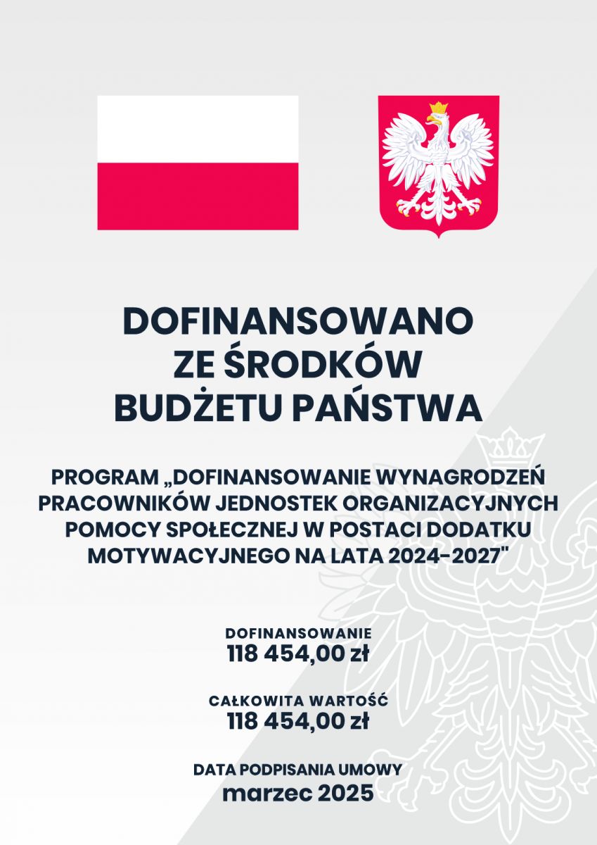 Program „Dofinansowanie wynagrodzeń pracowników jednostek wspierania rodziny i systemu pieczy zastępczej w postaci dodatku motywacyjnego na lata 2024–2027”